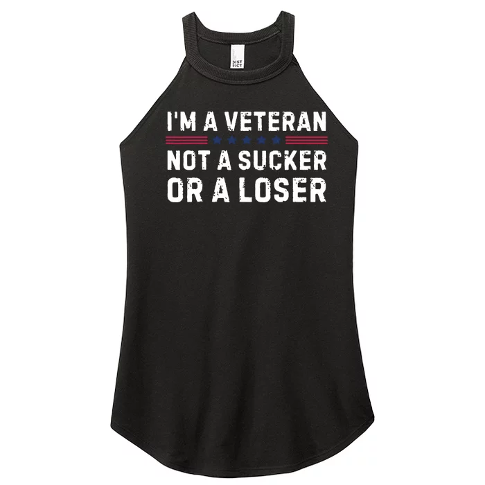 IM Veteran Not A Sucker Or A Loser Women’s Perfect Tri Rocker Tank