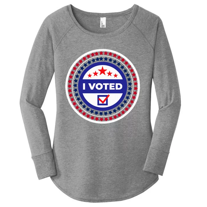 I Voted Nov 2024 Usa Elections Pro Democracy Women's Perfect Tri Tunic Long Sleeve Shirt