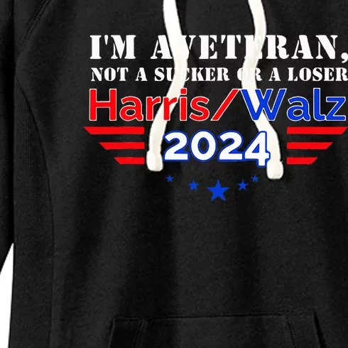 IM Veteran Not A Sucker Or A Loser Women's Fleece Hoodie