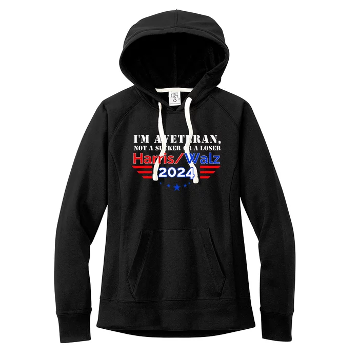 IM Veteran Not A Sucker Or A Loser Women's Fleece Hoodie