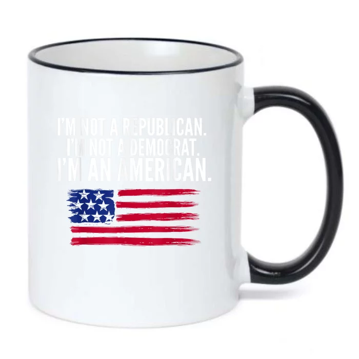 Independent Voter Not Republican Not Democrat American Black Color Changing Mug