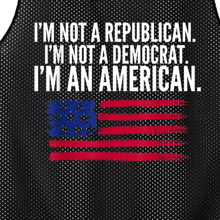 Independent Voter Not Republican Not Democrat American Mesh Reversible Basketball Jersey Tank