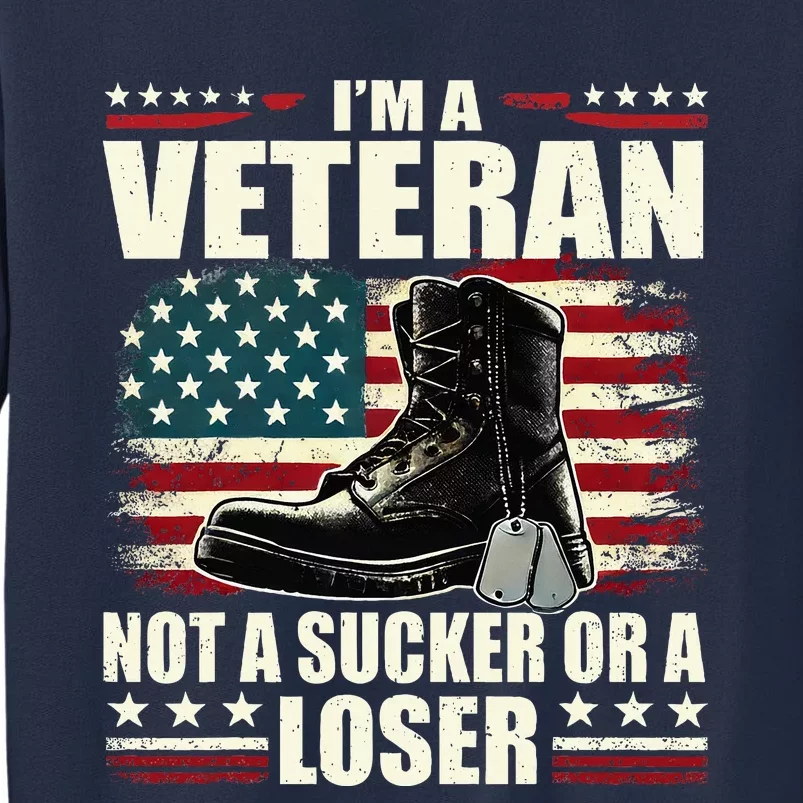 IM Veteran Not A Sucker Or A Loser Us Veteran Day Sweatshirt