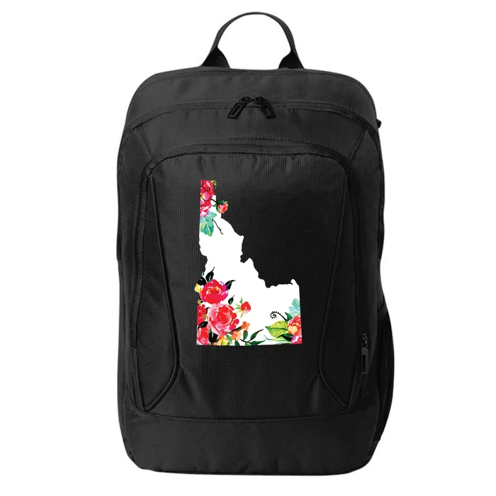 Idaho Vintage Rose State Map Pride Patriotic Floral Idaho City Backpack