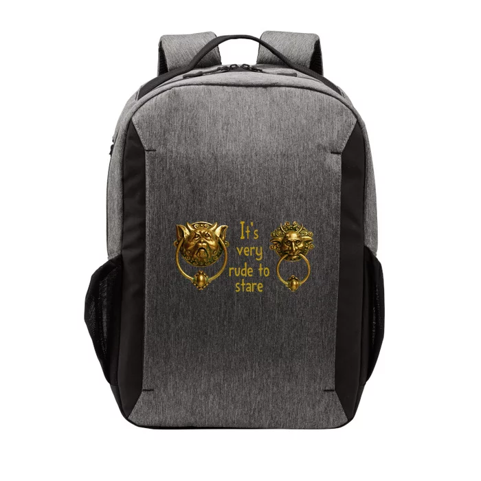 It's Very Rude To Stare Labyrinth Knockers Gift Vector Backpack