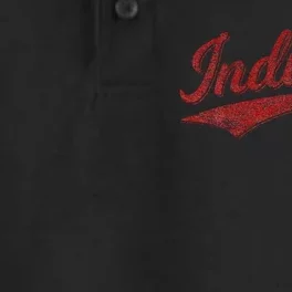 Indiana Varsity Script Classics Sports Jersey Dry Zone Grid Performance Polo