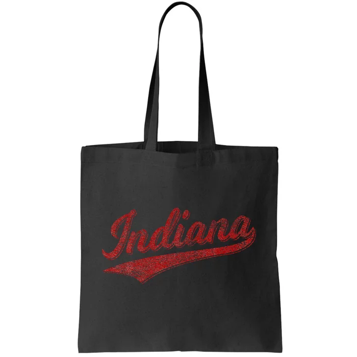 Indiana Varsity Script Classics Sports Jersey Tote Bag