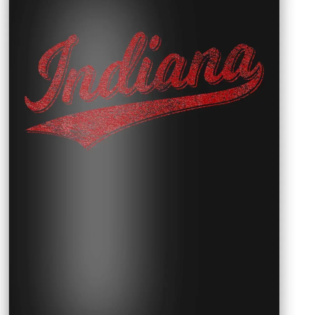 Indiana Varsity Script Classics Sports Jersey Poster