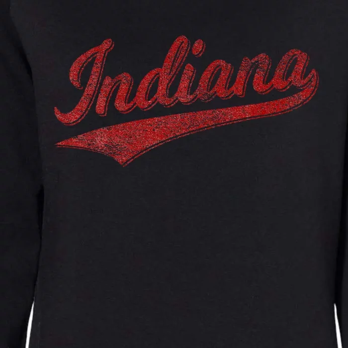 Indiana Varsity Script Classics Sports Jersey Womens California Wash Sweatshirt