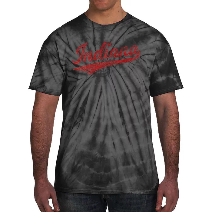 Indiana Varsity Script Classics Sports Jersey Tie-Dye T-Shirt