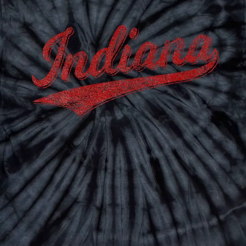 Indiana Varsity Script Classics Sports Jersey Tie-Dye T-Shirt