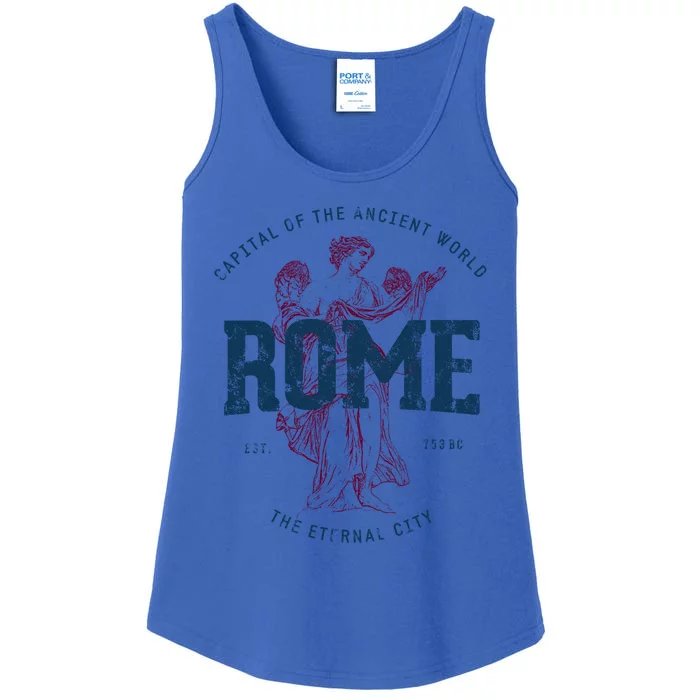 Italy Vacation Souvenir Vintage Rome Gift Ladies Essential Tank