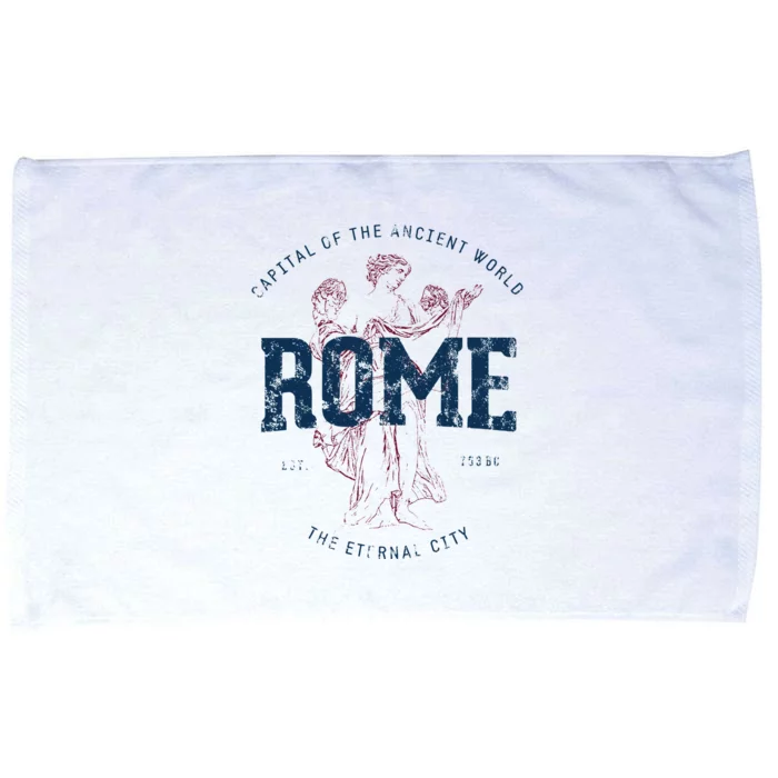 Italy Vacation Souvenir Vintage Rome Microfiber Hand Towel