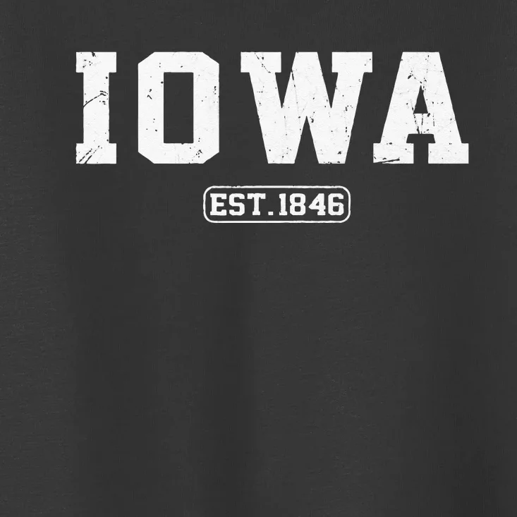 Iowa Vintage State Athletic Style Toddler T-Shirt