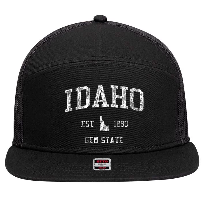 Idaho Vintage Sports Design Idahoan 7 Panel Mesh Trucker Snapback Hat