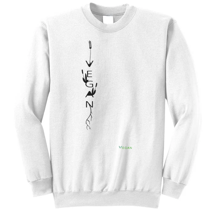 Im Vegan Shirts Vegan Roots Leafs Plant Based Sweatshirt