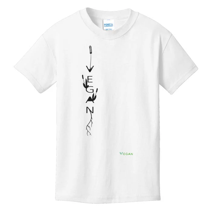 Im Vegan Shirts Vegan Roots Leafs Plant Based Kids T-Shirt