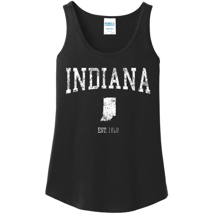 Indiana Vintage Sports Design Id Ladies Essential Tank