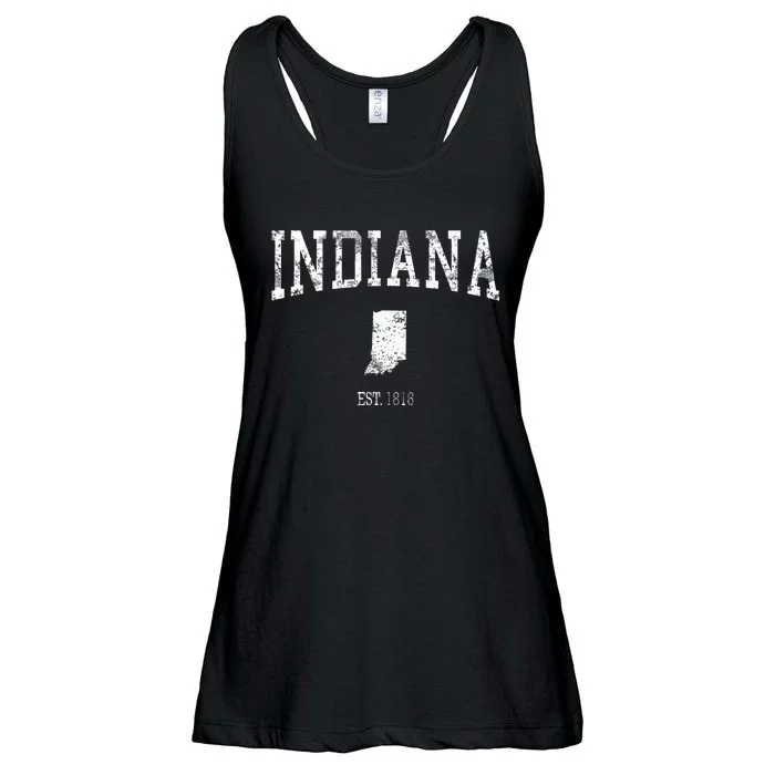 Indiana Vintage Sports Design Id Ladies Essential Flowy Tank