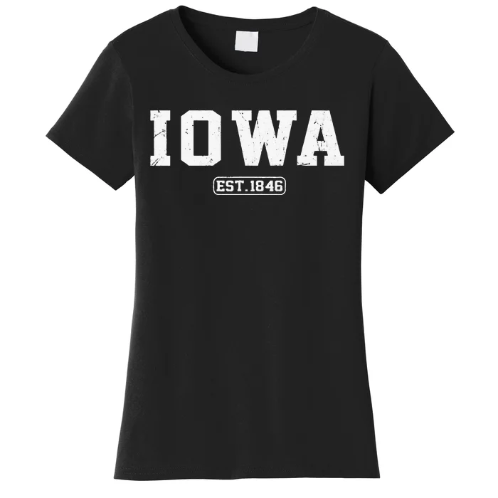 Iowa Vintage State Athletic Style Women's T-Shirt