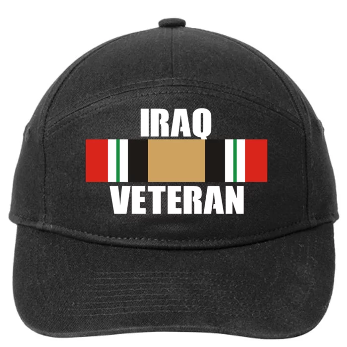 Iraq Veteran Stripe Badge 7-Panel Snapback Hat