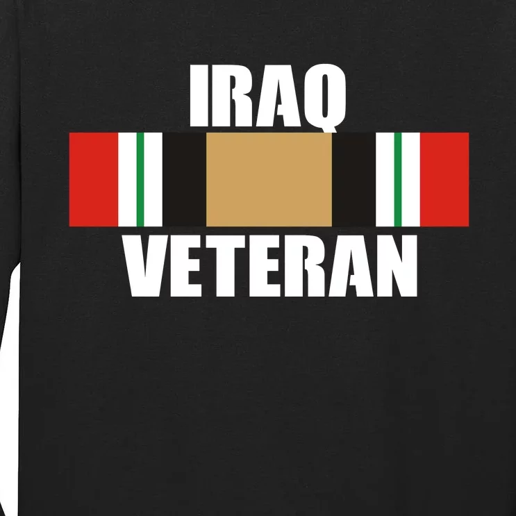 Iraq Veteran Stripe Badge Tall Long Sleeve T-Shirt