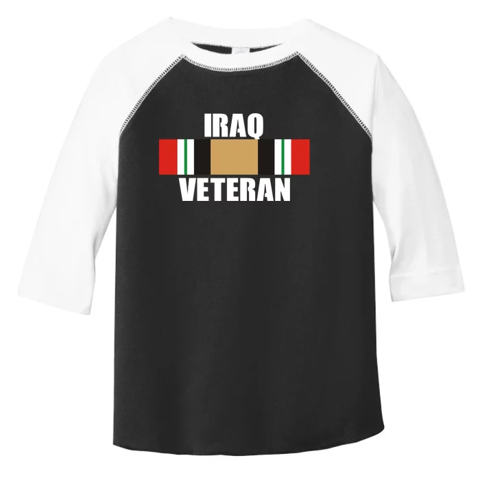 Iraq Veteran Stripe Badge Toddler Fine Jersey T-Shirt