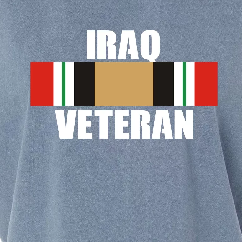 Iraq Veteran Stripe Badge Garment-Dyed Women's Muscle Tee