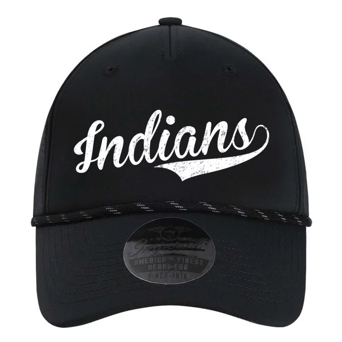 Indians Vintage Team Logo Performance The Dyno Cap