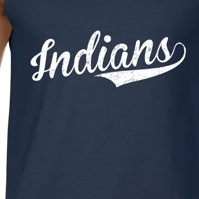 Indians Vintage Team Logo Comfort Colors® Tank Top