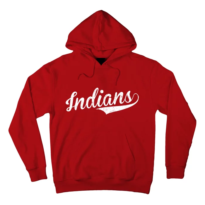 Indians Vintage Team Logo Hoodie