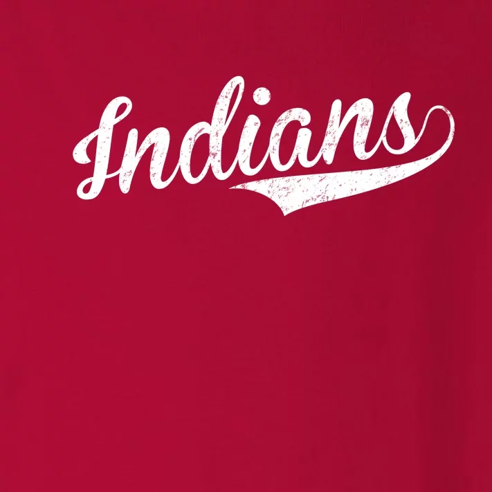 Indians Vintage Team Logo Toddler Long Sleeve Shirt