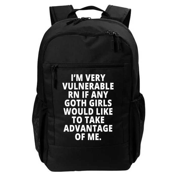 IM Very Vulnerable Rn If Any Want To Take Advantage Of Me Daily Commute Backpack