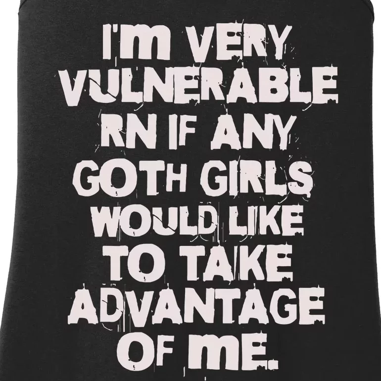 I'm Very Vulnerable Rn Ladies Essential Tank