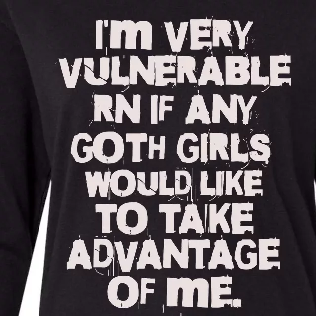 I'm Very Vulnerable Rn Womens Cotton Relaxed Long Sleeve T-Shirt