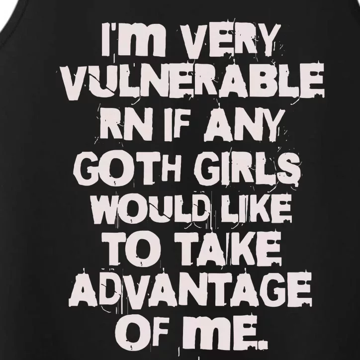 I'm Very Vulnerable Rn Performance Tank