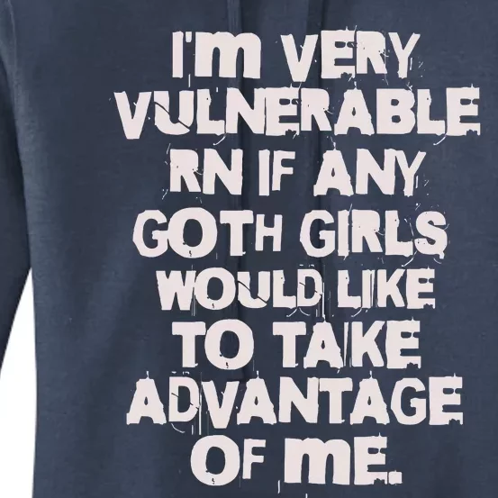 I'm Very Vulnerable Rn Women's Pullover Hoodie