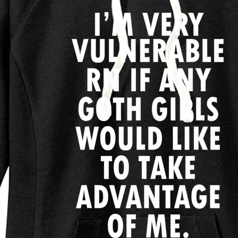 Im Very Vulnerable Rn Women's Fleece Hoodie