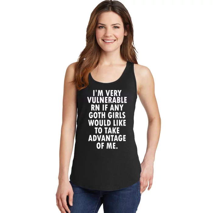 Im Very Vulnerable Rn Ladies Essential Tank