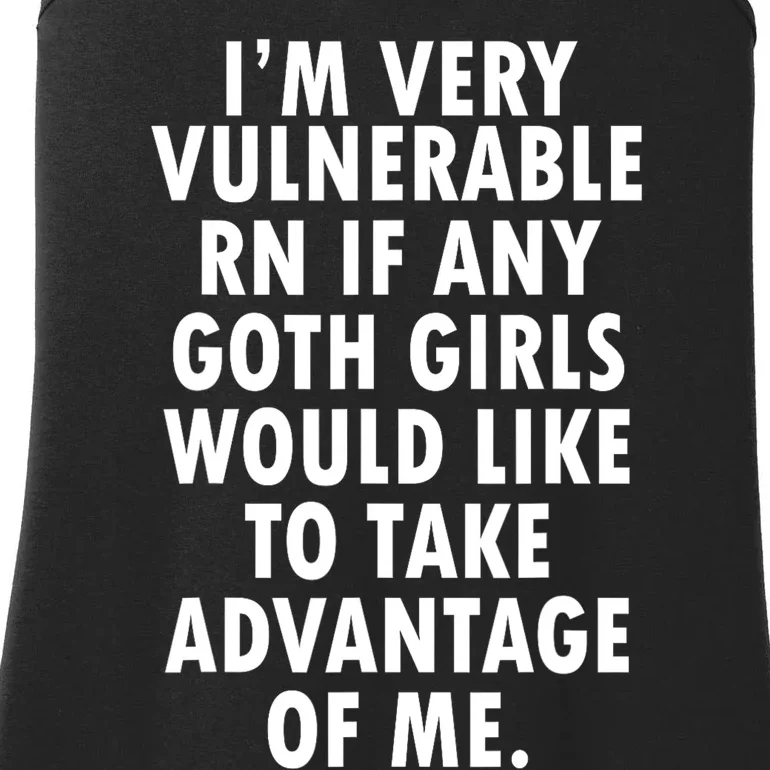 Im Very Vulnerable Rn Ladies Essential Tank