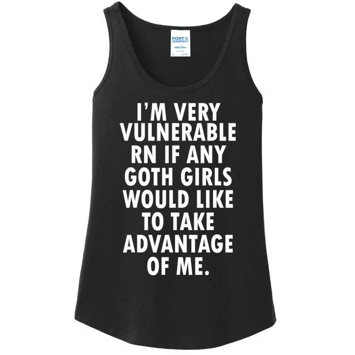 Im Very Vulnerable Rn Ladies Essential Tank