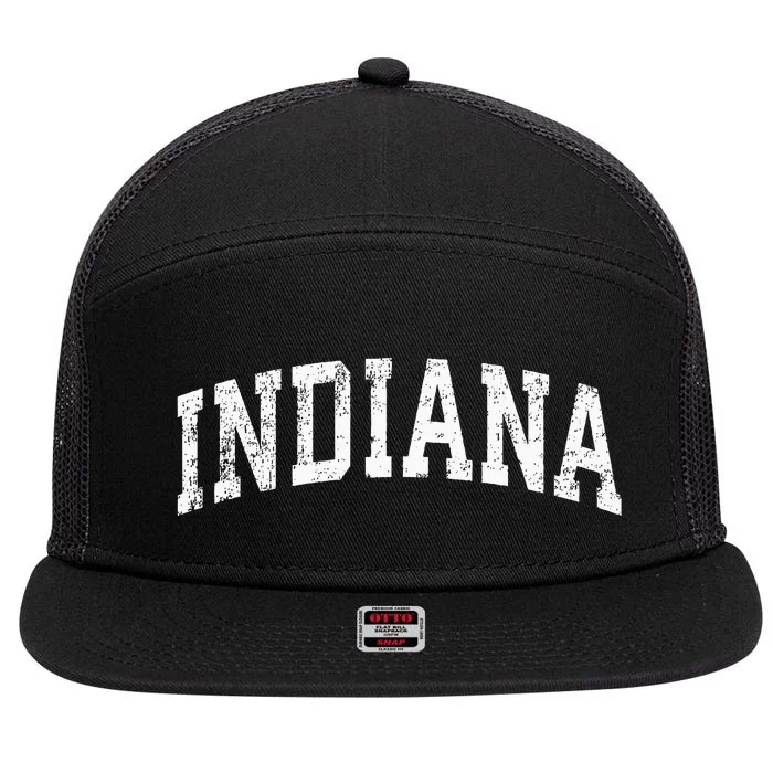 Indiana Vintage Varsity Sports 7 Panel Mesh Trucker Snapback Hat