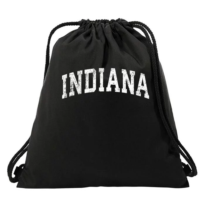 Indiana Vintage Varsity Sports Drawstring Bag