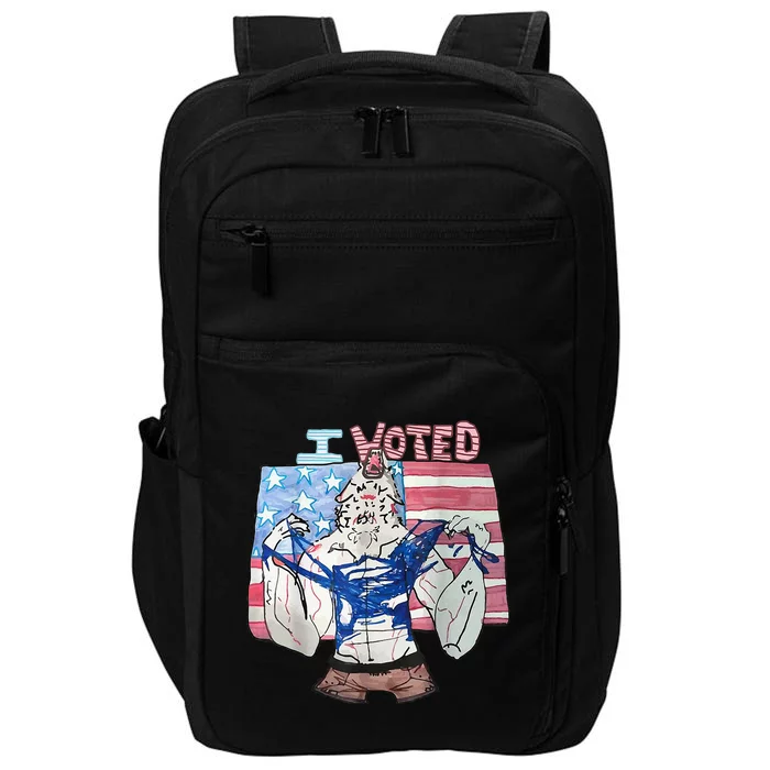 I Voted Werewolf Funny Impact Tech Backpack