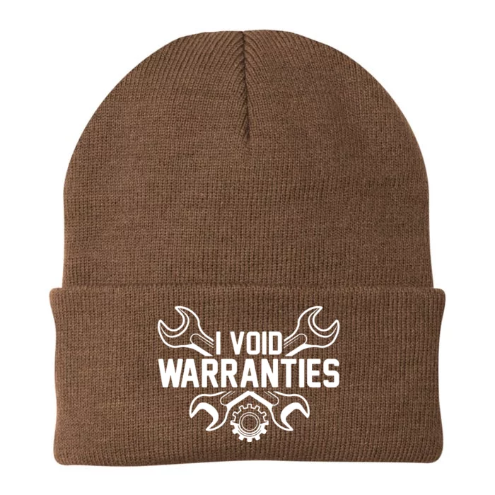 I Void Warranties Knit Cap Winter Beanie