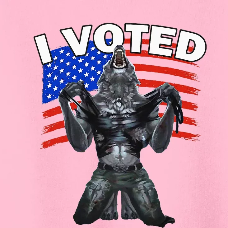 I Voted Werewolf Toddler T-Shirt