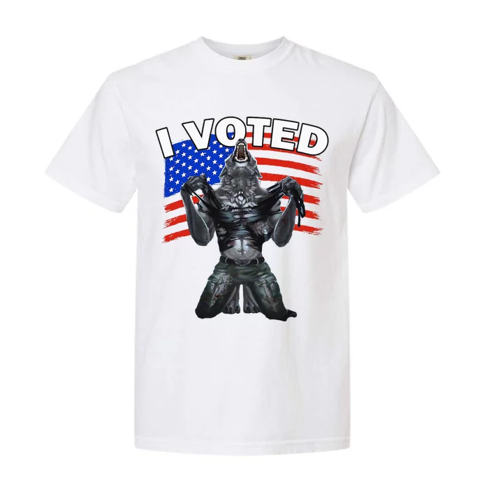 I Voted Werewolf Garment-Dyed Heavyweight T-Shirt