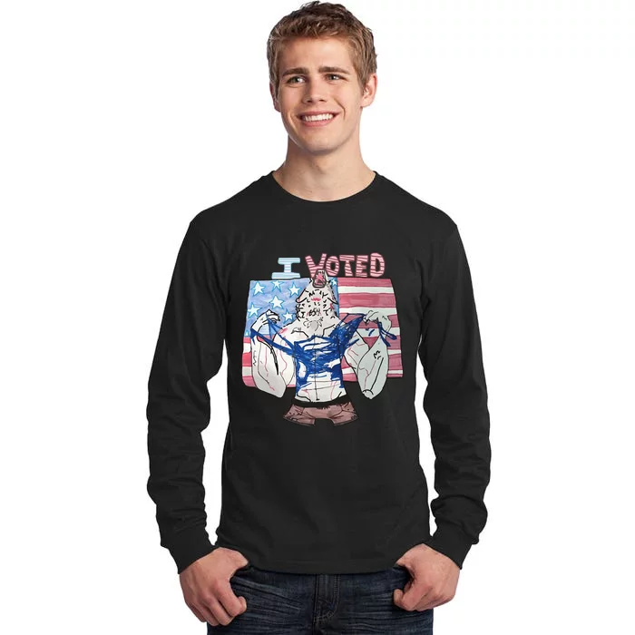 I Voted Werewolf Funny Tall Long Sleeve T-Shirt