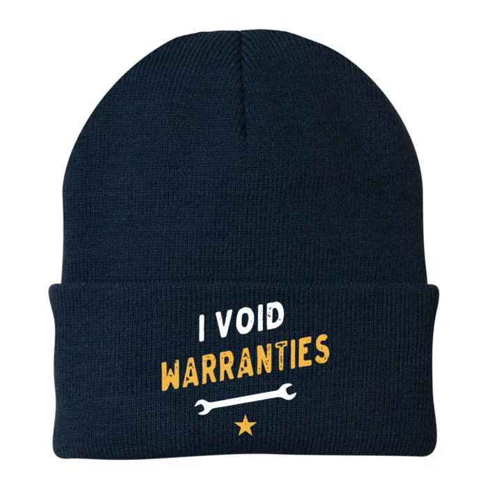 I Void Warranties Knit Cap Winter Beanie