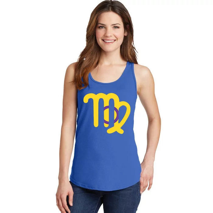 Intersexual Virgo Zodiac Sign Intersex Pride Flag Gift Ladies Essential Tank